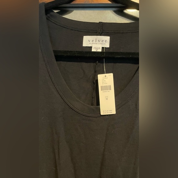 BNWT Black Cotton Dress with Pockets - Picture 3 of 3